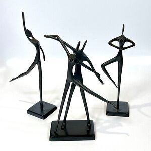 BODRUL KHALIQUE ⭐️ bronze ballerina sculpture set